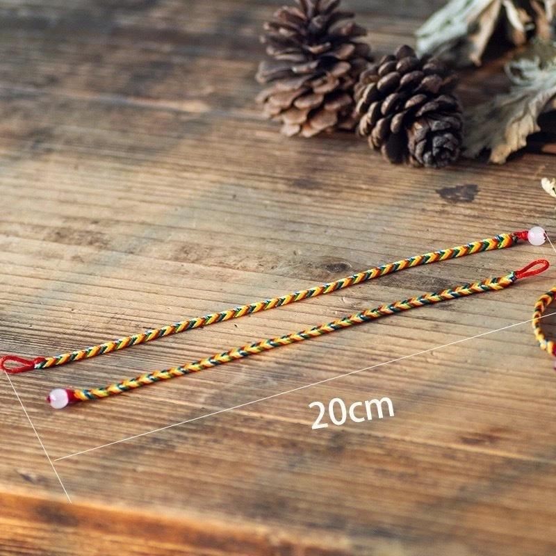 [MUA 1 TẶNG 1] Vòng Chỉ Ngũ Sắc Đã Khai Quang May Mắn Bình An Phong Thuỷ Phật Giáo Tây Tạng