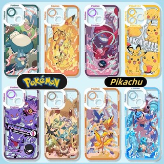 Ốp Lưng Cho OPPO A74 A31 A53 A33 2020 F11 A98 A1 A78 A16K RENO 6 Lite 4 Realme C65 9Plus C33 Pokémon Gengar Pikachu Charizard Squirtle Anime Vỏ Điện Thoại