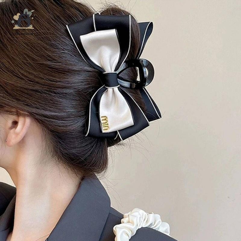 [Bluemood] Nơ Thời Trang Hàn Quốc Đơn Giản Thanh Lịch Móng Vuốt Mũ Kẹp Bé Gái Phụ Kiện Tóc Mới