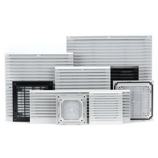 Lưới tản nhiệt quạt cửa chớp ALMA1, ABS không có quạt Bộ lọc thông gió, Hệ thống thông gió không khí Tấm che bụi màu trắng