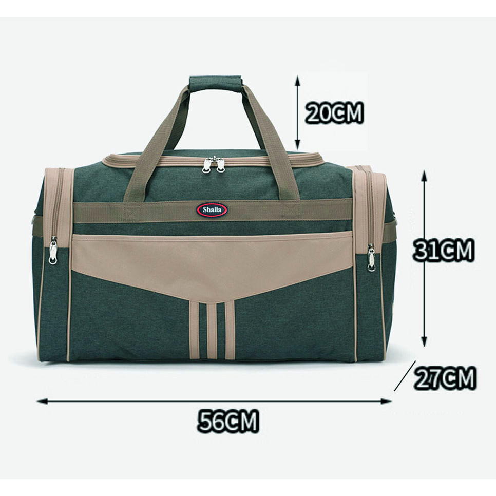 Túi du lịch unisex size to Big-Oxford Góc nhọn Shalla-Men Drumb nhiều ngăn tiện ích [AUTH-CHỌN MÀU]