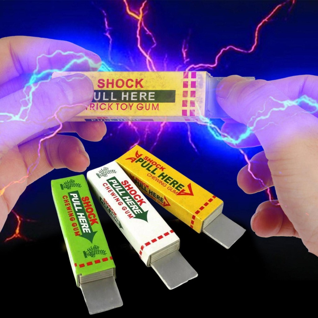 Điện Shocker Gum Điện Nhai Kẹo Cao Su Joke Prank Ngộ nghĩnh Đồ Chơi Prank Sáng Tạo Trò Chơi Sốc Ngày Cá Tháng Tư Prank Đồ Chơi Sốc wipqsvn