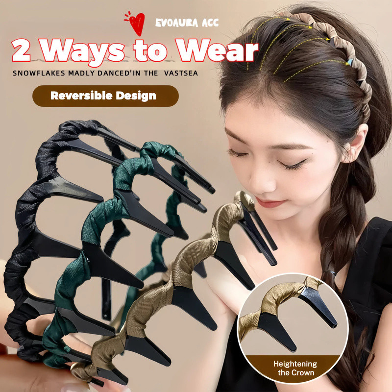 Băng đô chống trượt vải sóng cao phong cách Hàn Quốc, không bị trượt