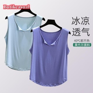 Phụ Nữ Cổ V Xe Tăng Đồng Bằng Không Tay Rời Áo Sơ Mi Mỏng Mùa Hè Rời Thoải Mái Áo Sơ Mi Thường Ngày
