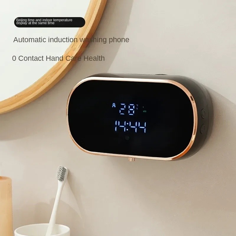 Hộp đựng xà phòng cảm biến treo tường thông minh có bong bóng hồng ngoại không tiếp xúc Thích hợp cho nhà bếp và phòng tắm