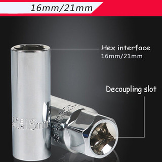 Cờ Lê Ổ Cắm Bugi Từ Tính 16/21mm Cr-V 1/2-inch 6 Điểm, Chuyên Dụng, Chất Lượng Cao
