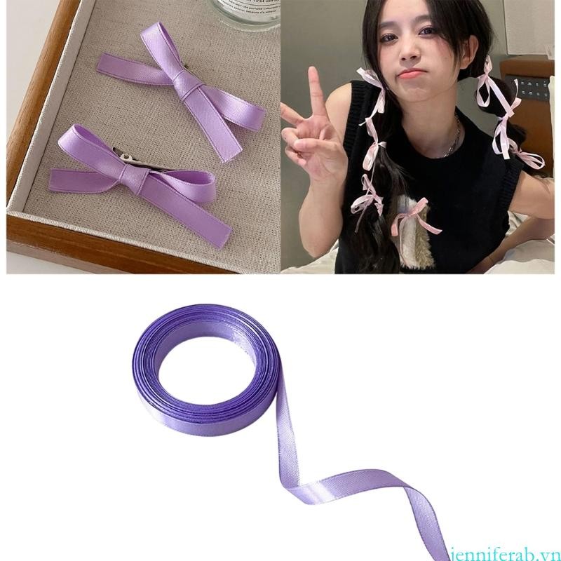 Jenniferab 2 Sân Ruy Băng Dễ Thương Ngọt Ngào Bé Gái Sắp Xếp Hoa Đồ Thủ Công