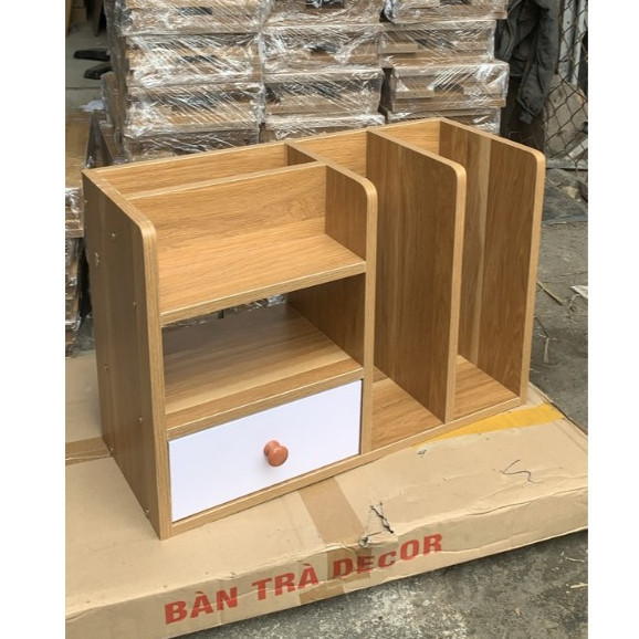 KỆ SÁCH ĐỂ BÀN,KỆ HỒ SƠ VÀ TÀI LIỆU VĂN PHÒNG SIZE 50x20x34cm có tấm hậu chắn sau