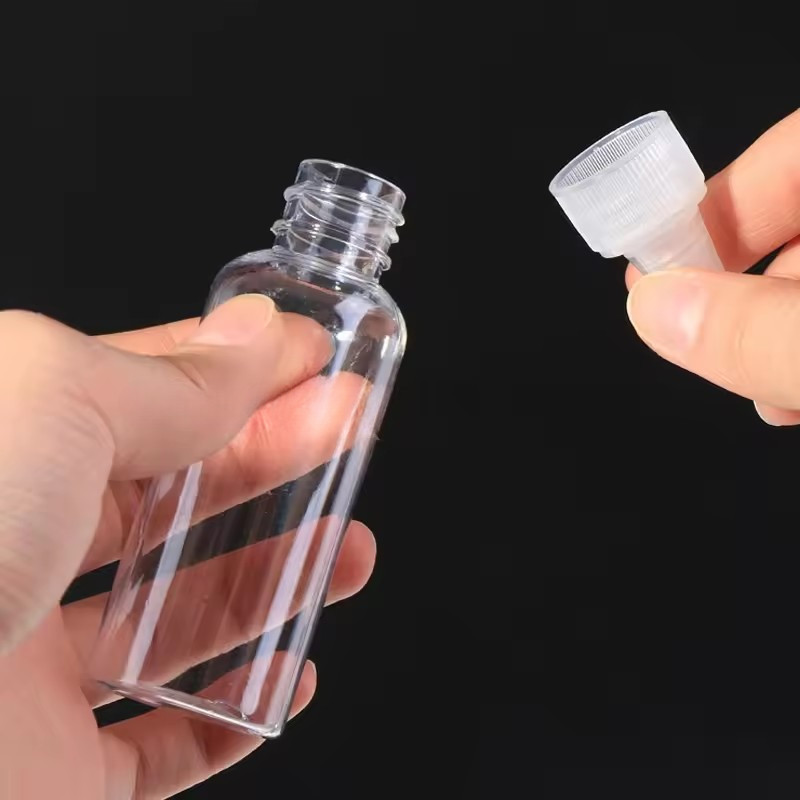 Chai nhựa PET trong suốt rỗng có thể đổ lại di động - Chai bóp nhũ tương, Hộp đựng kem dưỡng da, Du lịch mỹ phẩm