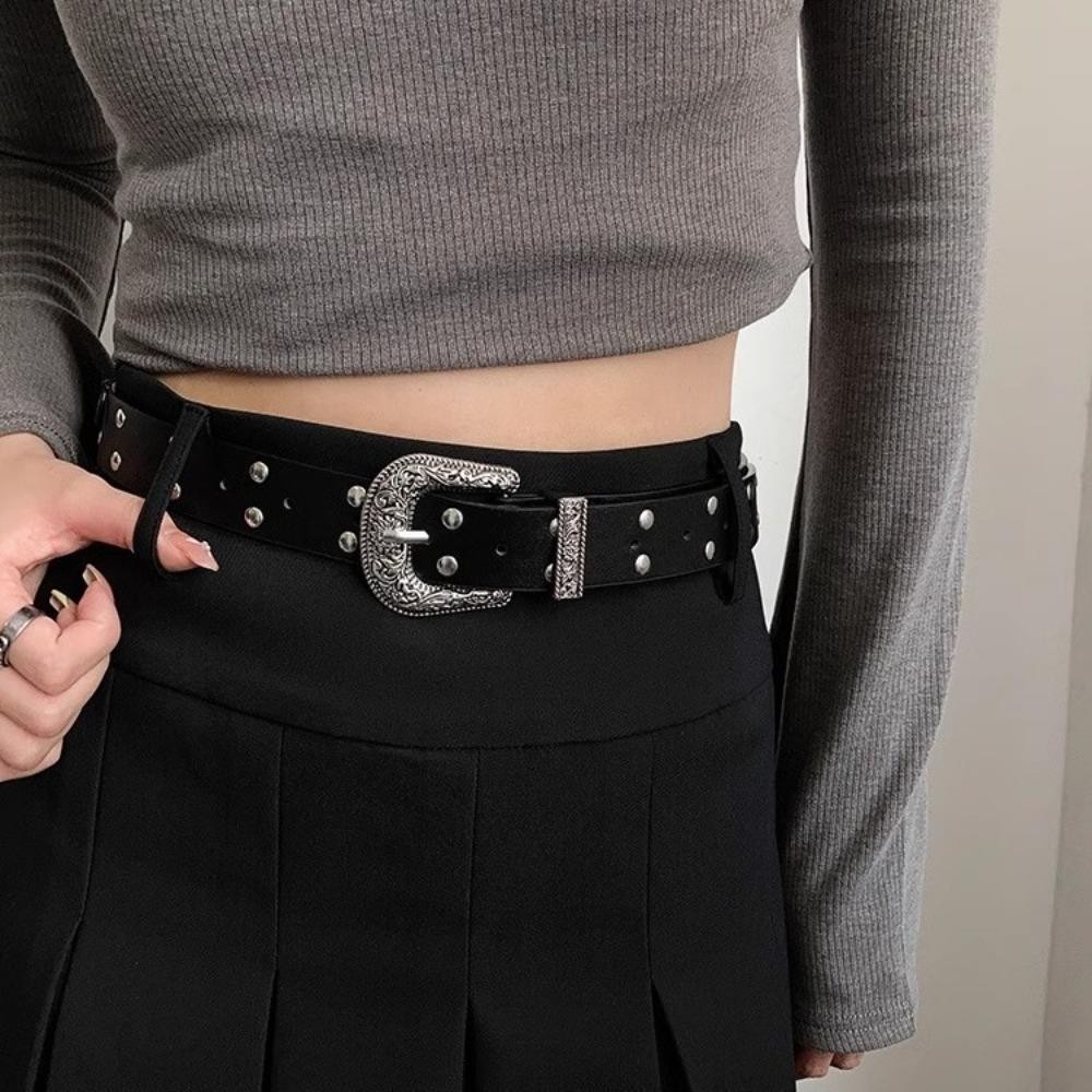 Thắt lưng đinh tán ESSENCEH style Gothic Punk và Y2K