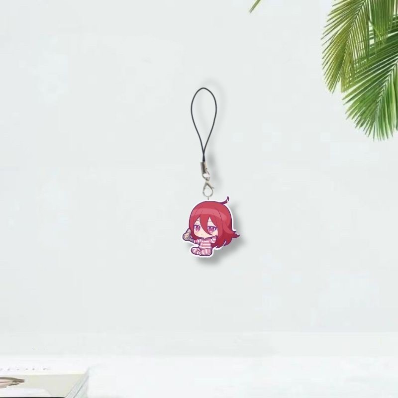 Móc dây treo điện thoại BLUE LOCK ver CHÚC BÉ NGỦ NGON in hình anime chibi mica trong acrylic móc khóa