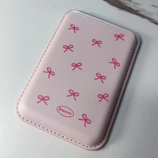 Nơ màu hồng Hộp đựng thẻ ví đáng yêu Thích hợp cho vỏ iphone 15promax Ví đựng thẻ điện thoại