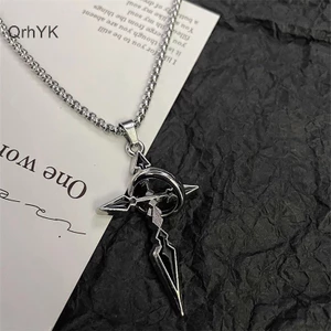 Thời Trang Nhà Máy Vintage Chữ Thập Mặt Dây Chuyền Vòng Cổ Cho Nam Đa Năng Dây Chuyền Hợp Thời Trang Mồ Hôi Punk Vòng Cổ Trang Sức Quà Tặng QrhYK