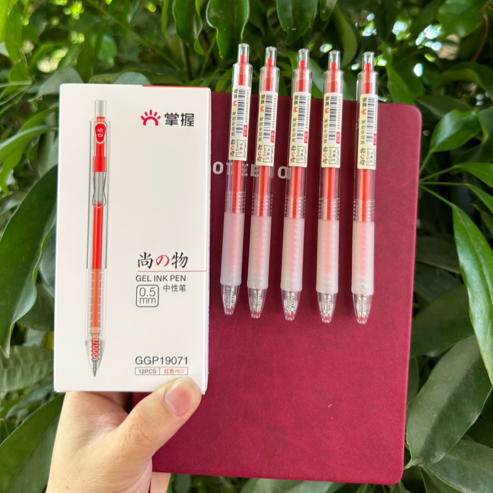 Bút bi nước bút gel học sinh mực đen, đỏ, xanh 19071 | Shopee Việt Nam