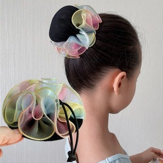 Chụp Búi Dạng Voan, Lưới Búi Tóc Nhiều Màu Cho BÉ GÁI Biểu Diễn, Đi Múa HaminStore