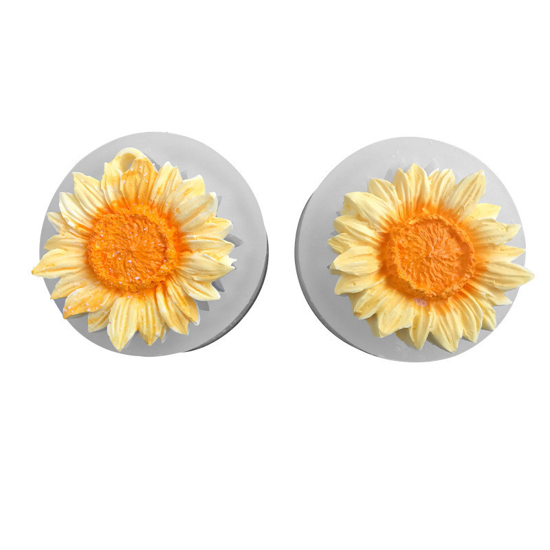 Hướng Dương Khuôn Silicon Hương Liệu Thạch Cao Xe Treo Khuôn handmade Xà Phòng Cảm Ứng DIY Khuôn Nướng Bánh