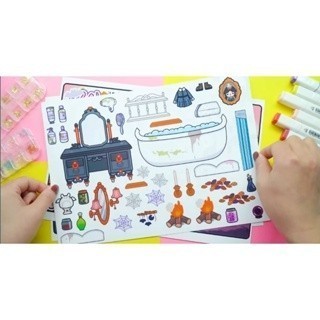 Đồ Chơi Bé Gái Ngôi Nhà Búp Bê Tocaboca Wednesday Quite Book Đồ Chơi Montessori H20N