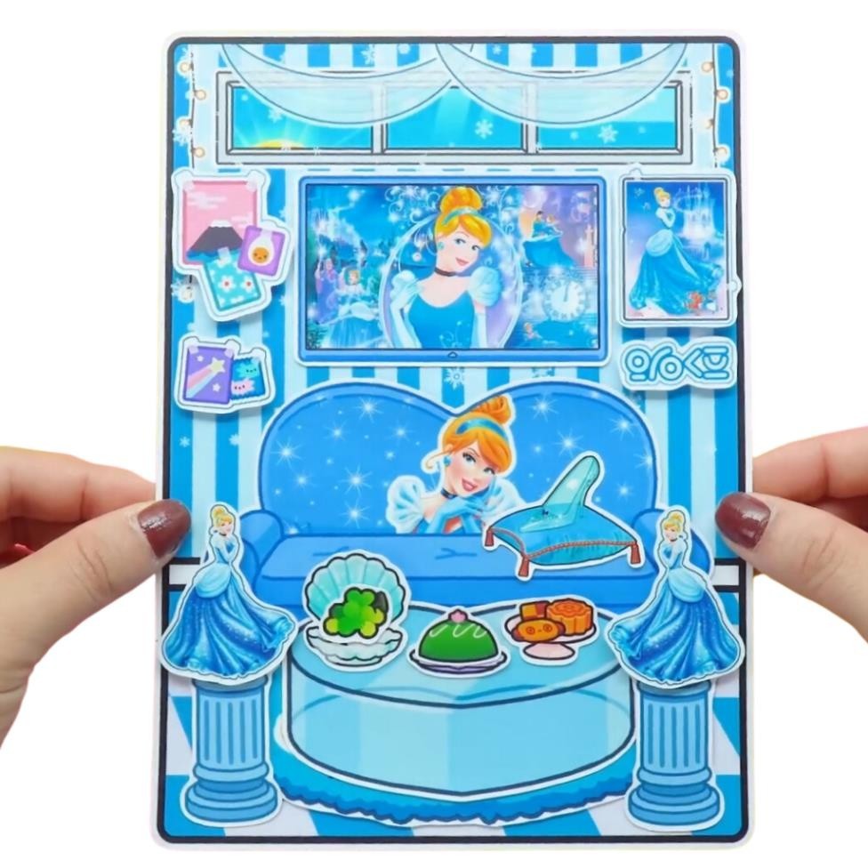 Đồ chơi bằng giấy ngôi nhà búp bê của toca boca đồ chơi bé gái h23