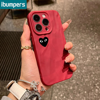 ibumpers Ốp lưng Iphone đơn giản Hàn quốc CDG hình trái tim couple Ốp điện thoại Mỏng Silicone Mềm Chống bẩn Chống Sốc Cho Iphone 15 14 12 13 11 Pro Max IP 7 8 Plus Iphon X XS XR Xs Max