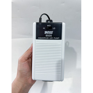 Máy Sủi Oxy Cho Bể Cá Cảnh 2 Vòi Chạy Điện BOSS 9500