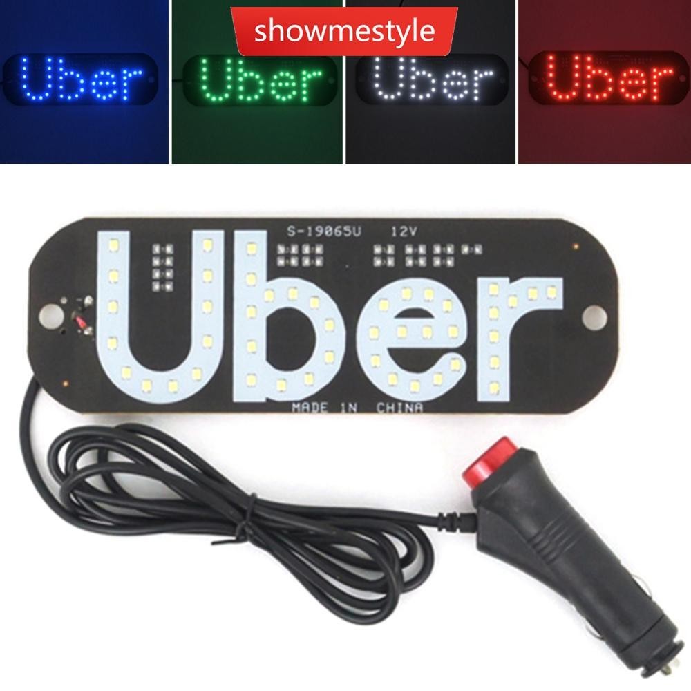 Sms 12V LED Ô Tô UBER Cab Đèn Báo Kính Chắn Gió Ký Đèn Chắn Gió Đèn Độ ...