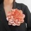 JVSUB Lapel Pin, Trâm cài Satin 20CM, Phụ kiện quần áo thủ công Hoa lớn Huy hiệu Pháp