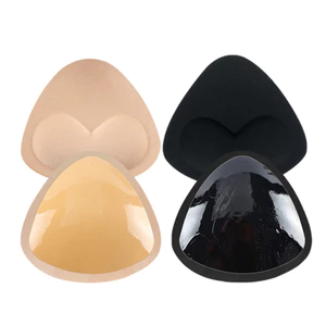 1 Cặp Miếng Lót Áo Ngực Silicon Nữ Đẩy Lên Áo Ngực Cốc Dày Hơn Bikini Chèn Miếng Lót Cho Đồ Bơi