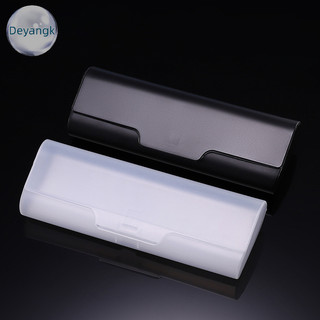Deyangk Hộp đựng kính trong suốt bằng nhựa mờ Đơn giản Hộp đựng kính râm nhẹ Hộp lưu trữ Hộp nhựa cứng nhẹ VN