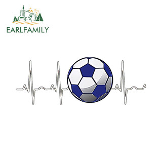 EARLFAMILY 13cm World Cup Bóng Đá Điện Tâm Đồ Dễ Thương Nhãn Dán Xe Hơi Cá Tính Chống Nắng Xe Tải Xe Máy Gương Chiếu Hậu Vinyl Đề Can Trang Trí Chống Trầy Xước
