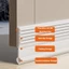 Dải niêm phong đáy cửa GUSTAVA, Dụng cụ loại trừ dự thảo PVC tự dính, Dụng cụ chặn cửa phòng chống côn trùng gia đình 100cm chuyên nghiệp Phòng ngủ