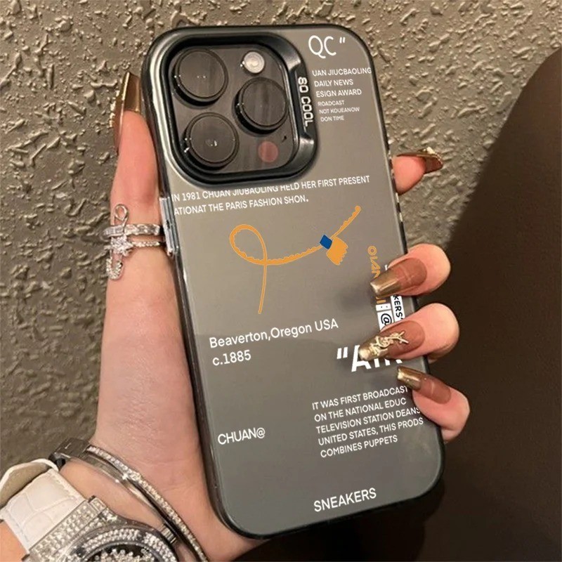 Vỏ Tương Thích Cho Samsung Galaxy A24 A04 A14 A34 A15 A35 A55 A05 A05S A50 A30S A04E A54 A03 A12 A13 A23 A53 A73 A52 A04S Thương Hiệu Hợp Thời Trang Sneaker Air IMD Luxury Matte Bìa Cứng
