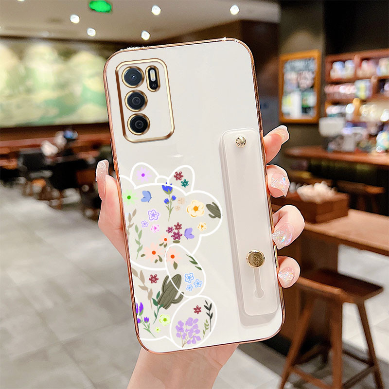 Ốp Điện Thoại Gấu Dễ Thương YBD Cho OPPO Reno 12 Pro Reno 12F Realme C65 4G A3 Pro (Ấn Độ) Có Giá Đỡ Cùng Màu Bảo Vệ Camera Chống Sốc Ốp Lưng Silicon Mềm