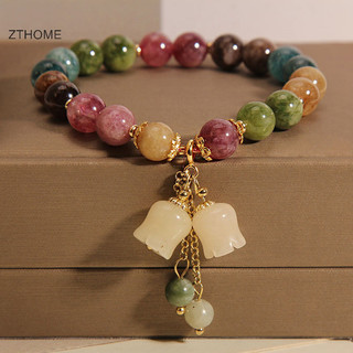 Zthome Thời Trang Pha Lê Vòng Tay Nữ Cô Gái Ánh Sáng Hoa Lan Mặt Dây Chuyền Đính Hạt Vòng Tay Sinh Nhật Trang Sức Phụ Kiện HOT