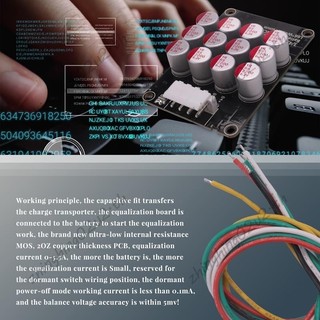 4S 5A Toàn Nhóm Cân Bằng Hoạt Động Ban Lithium Lipo Lifepo4 Pin Equalizer Tụ Điện Truyền Năng Lượng