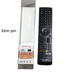 Điều khiển remote từ xa tivi toshiba đa năng RM-L1392 mẫu có hộp sử dụng cho các dòng tivi LCD LED - tặng pin