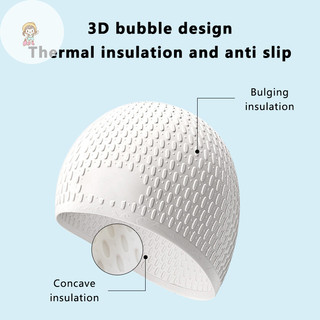 TWE Silicone Giọt Nước Bơi Người Lớn Phóng To Bong Bóng Bơi Siêu Co Giãn Chống Thấm Nước Bảo Vệ Tai VN