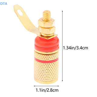 Dta 1 Cặp Bộ Khuếch Đại Mạ Vàng Loa Ràng Buộc Bài Nhà Ga 4MM Ổ Cắm Loa Cắm Jack Kết Nối Âm Thanh Thiết Bị Đầu Cuối Chuối Phích Cắm PO