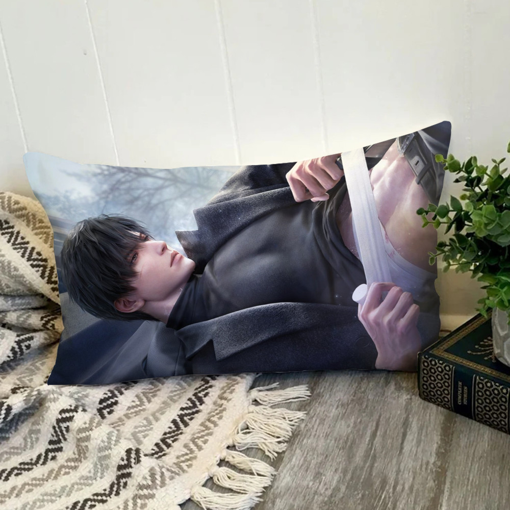 Vỏ gối hình chữ nhật Love and Deepspace Rafayel, Xavier và Zayne Vỏ đệm Polyester in một mặt Trang trí nội thất Món quà tốt nhất (Không có lõi)