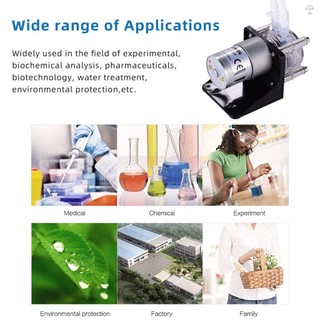 Hilivn) Máy bơm nhu động GROTHEN DC 12V có ống silicon Máy bơm chất lỏng nước lưu lượng cao Máy bơm chân không định lượng tự mồi Chống ăn mòn Lưu lượng có thể điều chỉnh cho phòng thí nghiệm hóa chất bể cá DIY