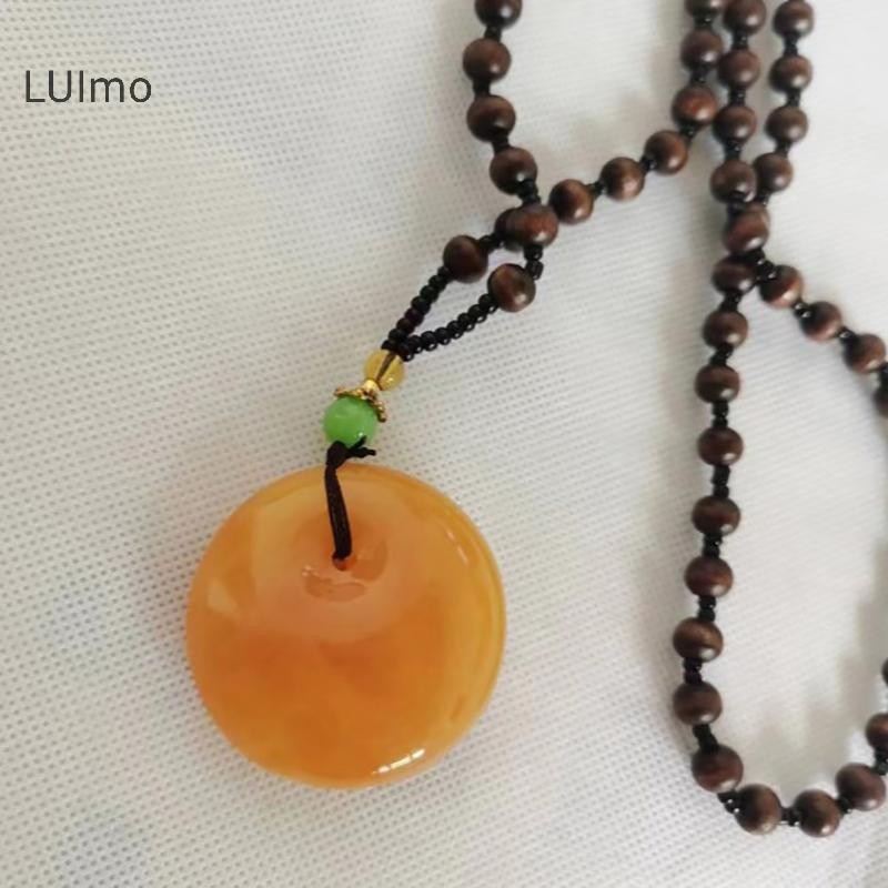 Luimo Vintage Phong Cách Dân Tộc Nữ Cổ Sáp Ong Thả Hạt Choker Áo Len Dài Mặt Dây Chuyền Trang Sức SBS