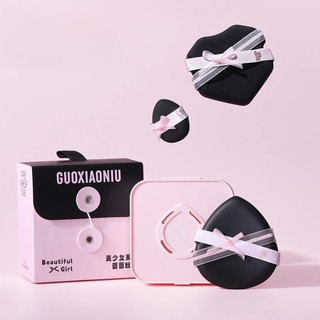 GUOXIAONIU Bột phồng nơ bướm ren cô gái xinh đẹp