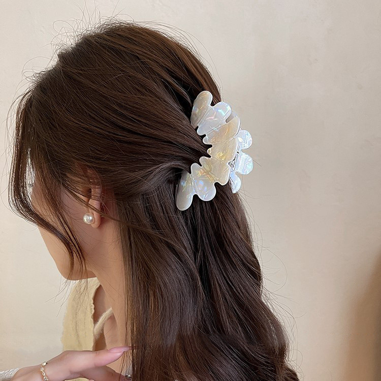 Kẹp tóc cánh hoa thanh lịch Kẹp móng vuốt Kẹp cá mập nữ