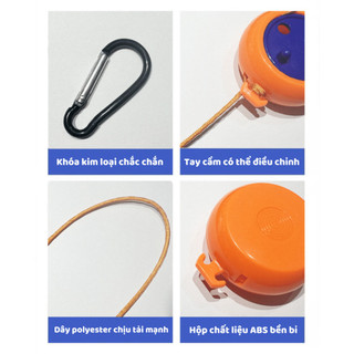 Dây Phơi Quần Áo 10m Dây Phơi Đồ Thông Minh Gấp Gọn Có Thể Mang Đi Du Lịch NGÓI HOME - PQA01