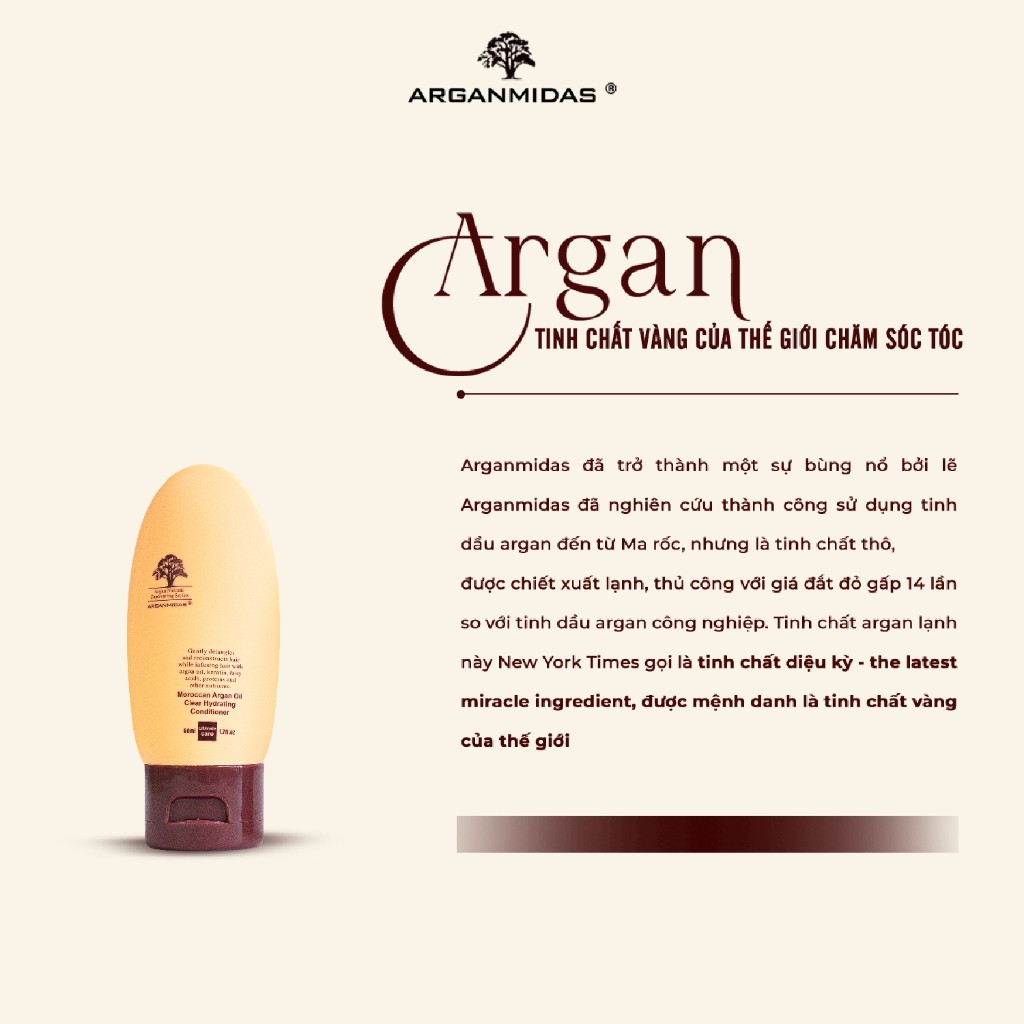 Ảnh Dầu xả siêu dưỡng ẩm Arganmidas - 50ml 1