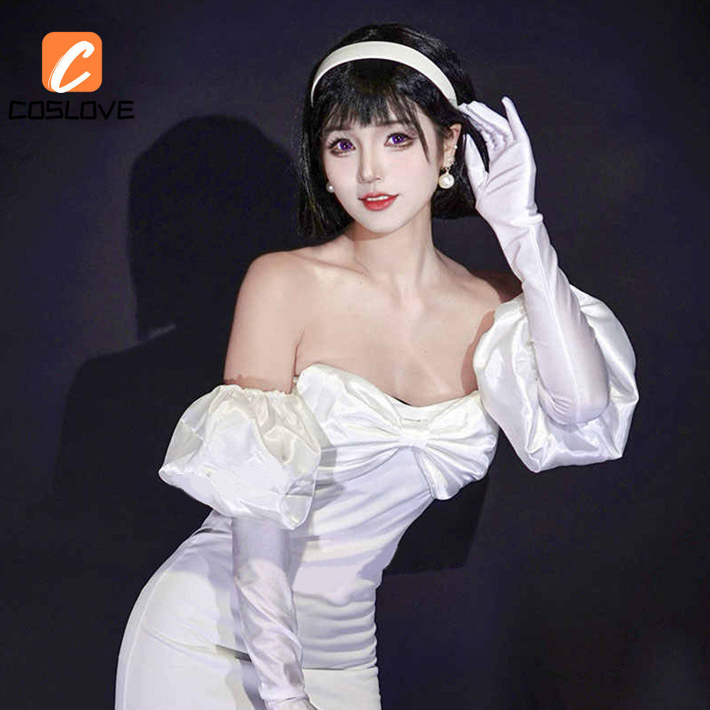 Alien STAGE Sua Cosplay Quần Áo Trọn Bộ Trang Phục Phù Hợp Với Người Phụ Nữ Váy Trắng Cosplay Phục Hồi Hoàn Hảo