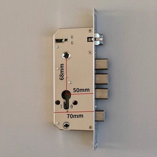Cửa thép không gỉ 24 240 siêu hẹp siêu mỏng 5068, cửa gỗ trong nhà không có móc, thân khóa thông minh một bánh 9DFS