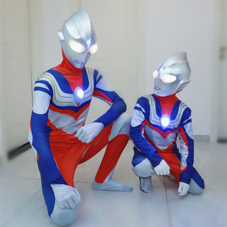Diga Ultraman trang phục cộng với kích thước Quần áo trẻ em Đồ chơi sinh nhật Bé trai cos Trang phục trực tiếp Trang phục biểu diễn Ultraman Deca cosplay plus size quần áo trẻ em20250317