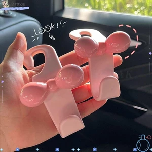 DAYBREAK 2 Móc treo ô tô nơ màu hồng, Móc treo ghế ô tô Dopamine đa chức năng, Móc trang trí nội thất ô tô bằng nhựa hoạt hình
