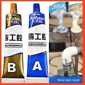 Keo Dán Sắt AB Chịu Nhiệt 100Gr Keo Vá Vết Nứt, Thủng Kim Loại Siêu Chắc - FE123