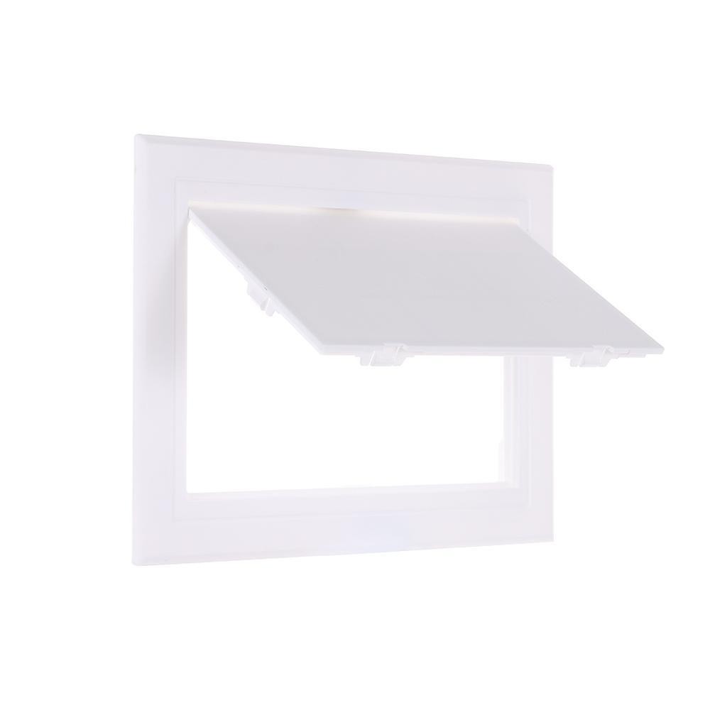 Bảng điều khiển SIMPLEAID, nắp mở có thể tháo rời màu trắng, khóa hộp, bản lề nhựa, treo tường